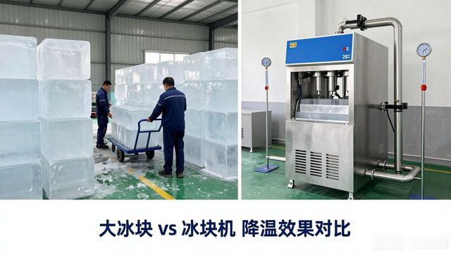 大冰块和冰块机哪个更划算_江汉车间防暑降温大冰块_车间大冰块降温效果怎么样